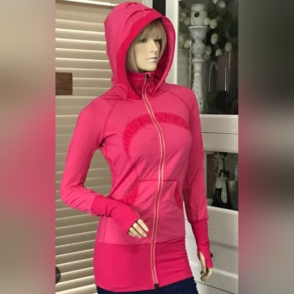 Pink Hooded Zip-Up Jacket - Picture 1 of 5